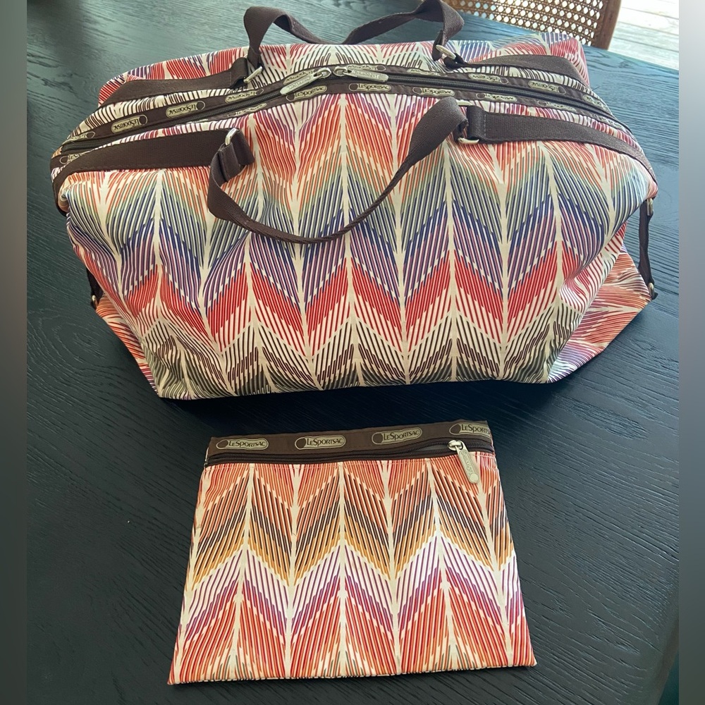 LeSportsac Rainbow Weekender Tote Duffle